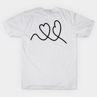 Cute, Hearts Drawing T-Shirt